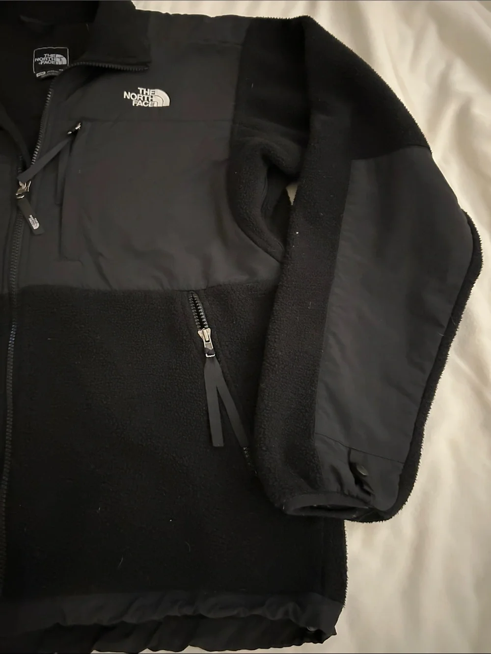 The North Face Men’s Black Fleece & Nylon Panel Jacket Sz:M